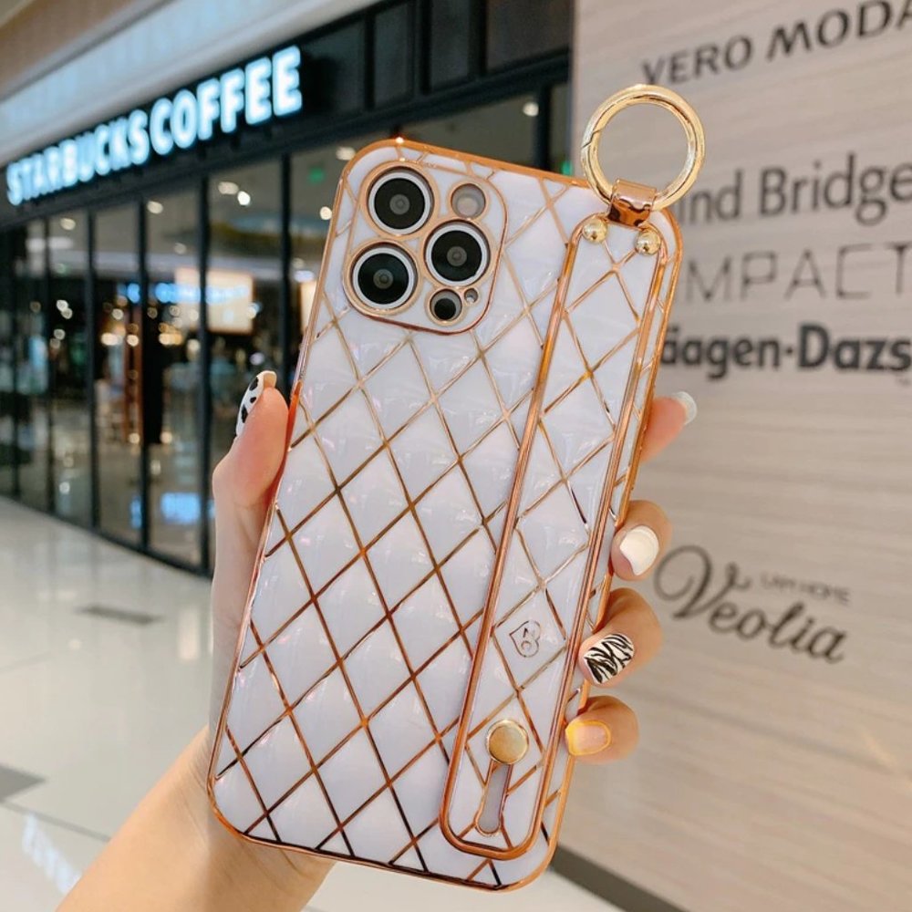 iPhone 14/Pro/Max Wrist Band Electroplate Soft iPhone case